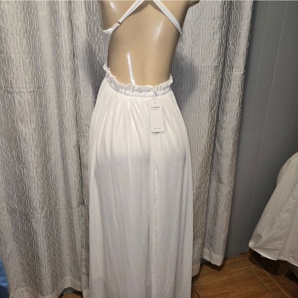 WHITE EMBROIDERED SUMER DRESS NWT - Picture 6 of 12